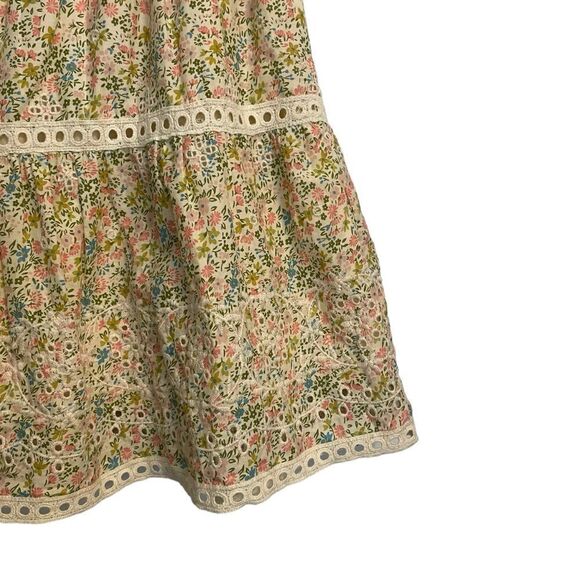Jennifer & Grace Teacup Cotton Floral Mini Skirt Size Small NWT - Picture 4 of 8